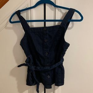 Denim tank top